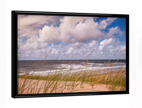 Poster mit schwarzem Rahmen "Strand Paal" artboxONE - Natur,Reise,Reise / Strand und Meer