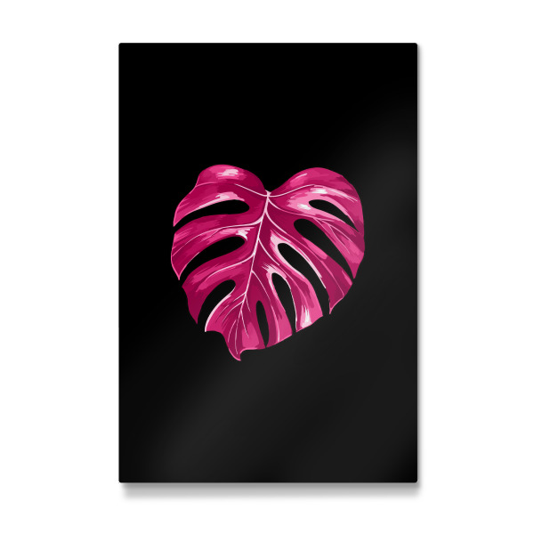 Galerie-Print "Monstera Leaf Raspberry Edition" 30x20 cm artboxONE