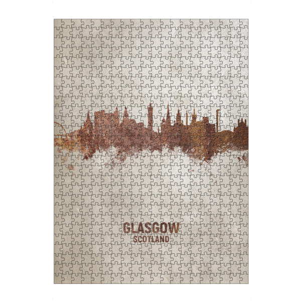 artboxONE Puzzle "Glasgow Scotland Rusty Skyline" artboxONE - Städte - Glasgow,Glasgow skyline,Rust - Bild glasgow