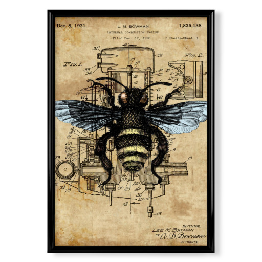 Steampunk Honigbiene