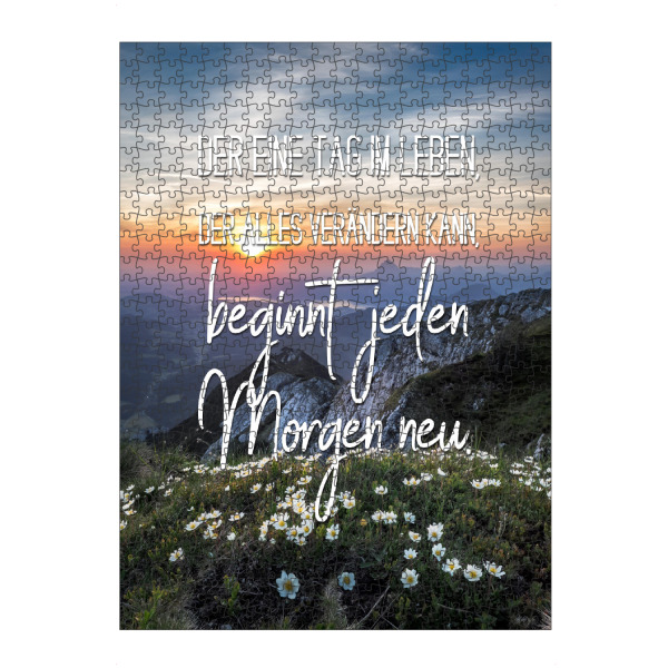 Puzzle Ravensburger "Im Leben" artboxONE - Typografie,Menschen