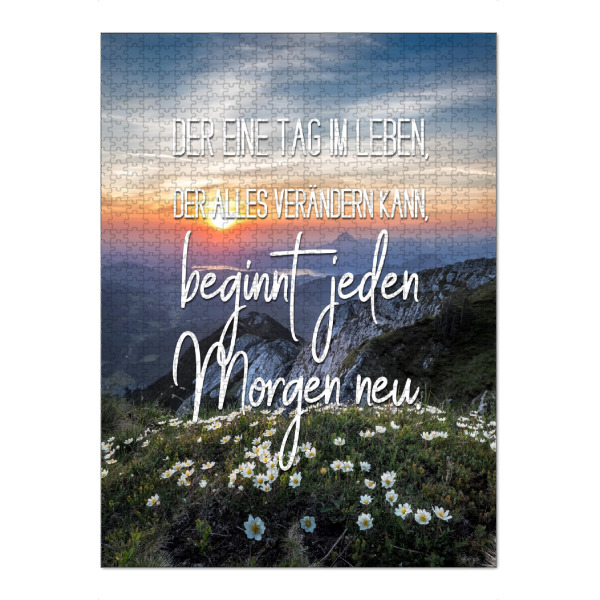 Puzzle Ravensburger "Im Leben" artboxONE - Typografie,Menschen