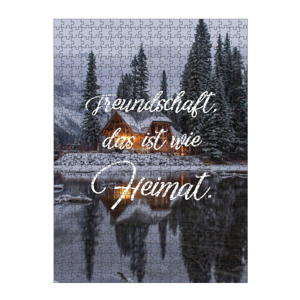 Puzzle Ravensburger "Wie Heimat" artboxONE - Typografie,Menschen,Schwarzweiß