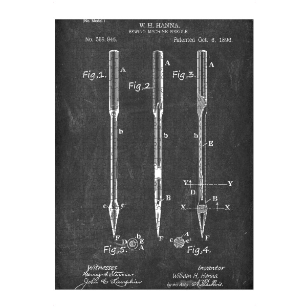 artboxONE Puzzle "Nadel Patent (Tafel)" artboxONE - Schwarzweiß,Fashion