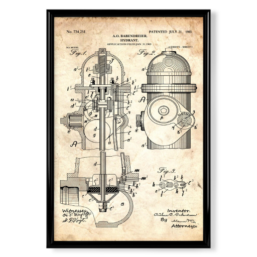 Hydrant Patent (Antik)