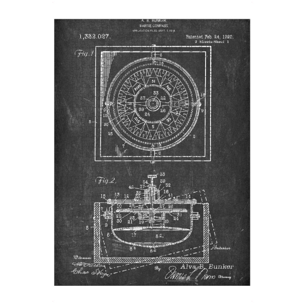 artboxONE Puzzle "Nautischer Kompass (Tafel)" artboxONE - Reise,Schwarzweiß,Reise / Strand und Meer