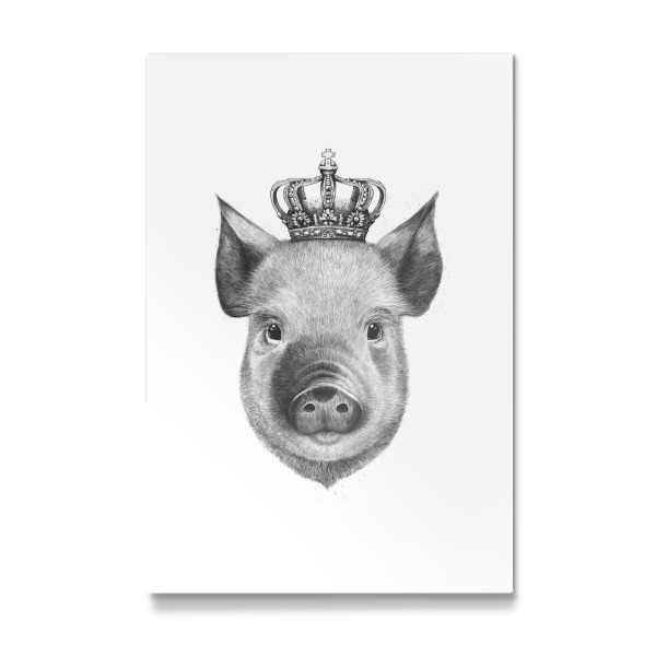 Galerie-Print "The King Pig" 30x20 cm artboxONE