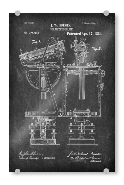 Acrylglasbild "Astronomie III (Tafel)" artboxONE - Schwarzweiß,Galaxy