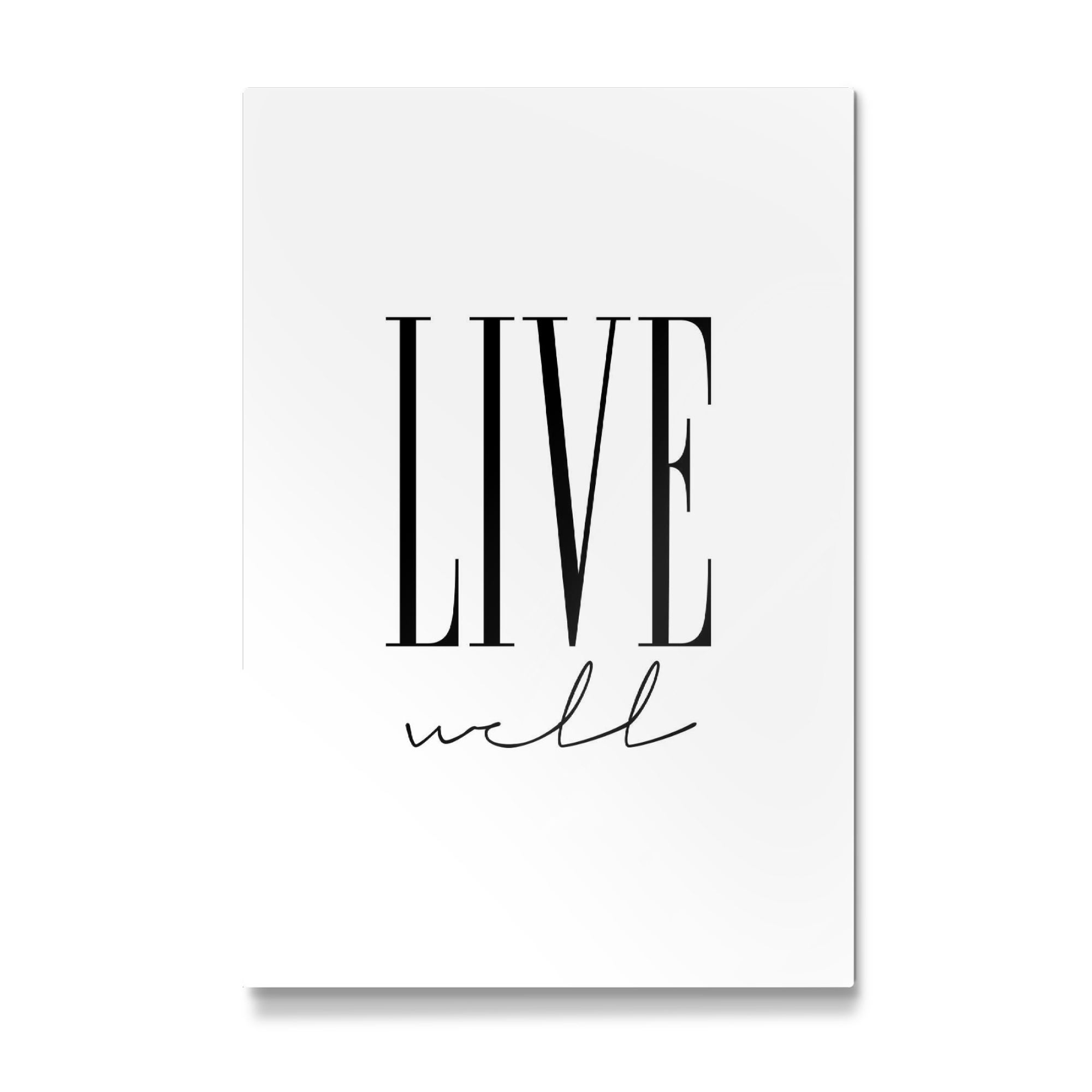 Galerie-Print "Live well typography" 75x50 cm artboxONE