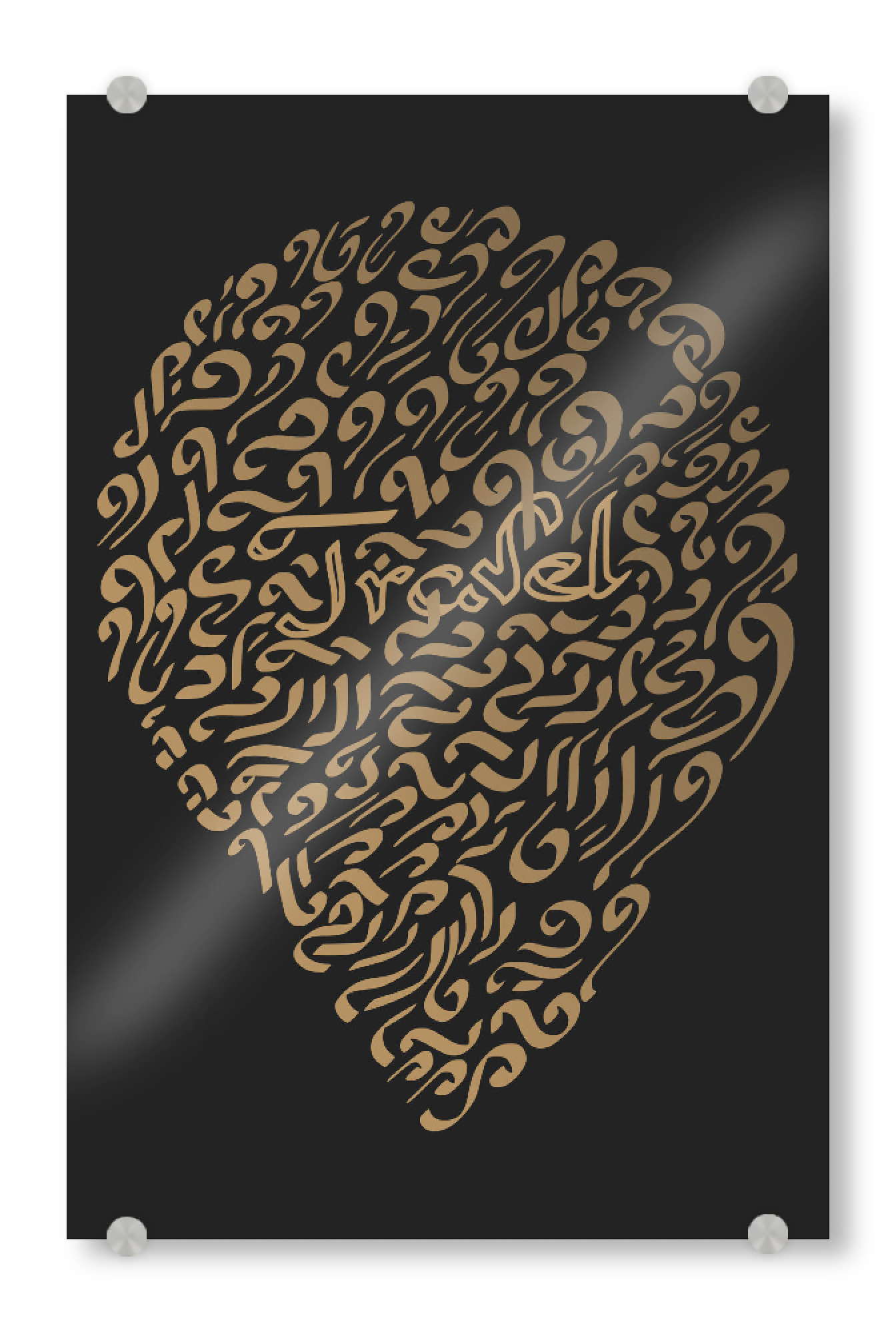 Acrylglasbild "Travel - Calligraphy" artboxONE - Typografie,Reise - Travel,Typography,Typo,Lettering,Gold,Black,Motivation,Calligraphy,Vintage