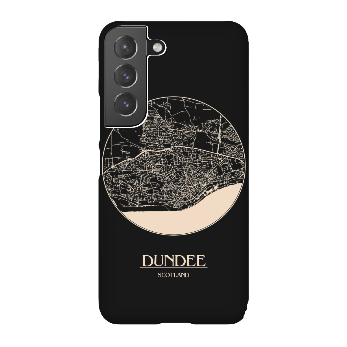 "Retro Map Dundee Scotland Round"für Samsung Galaxy - Premium-Case Handyhülle artboxONE