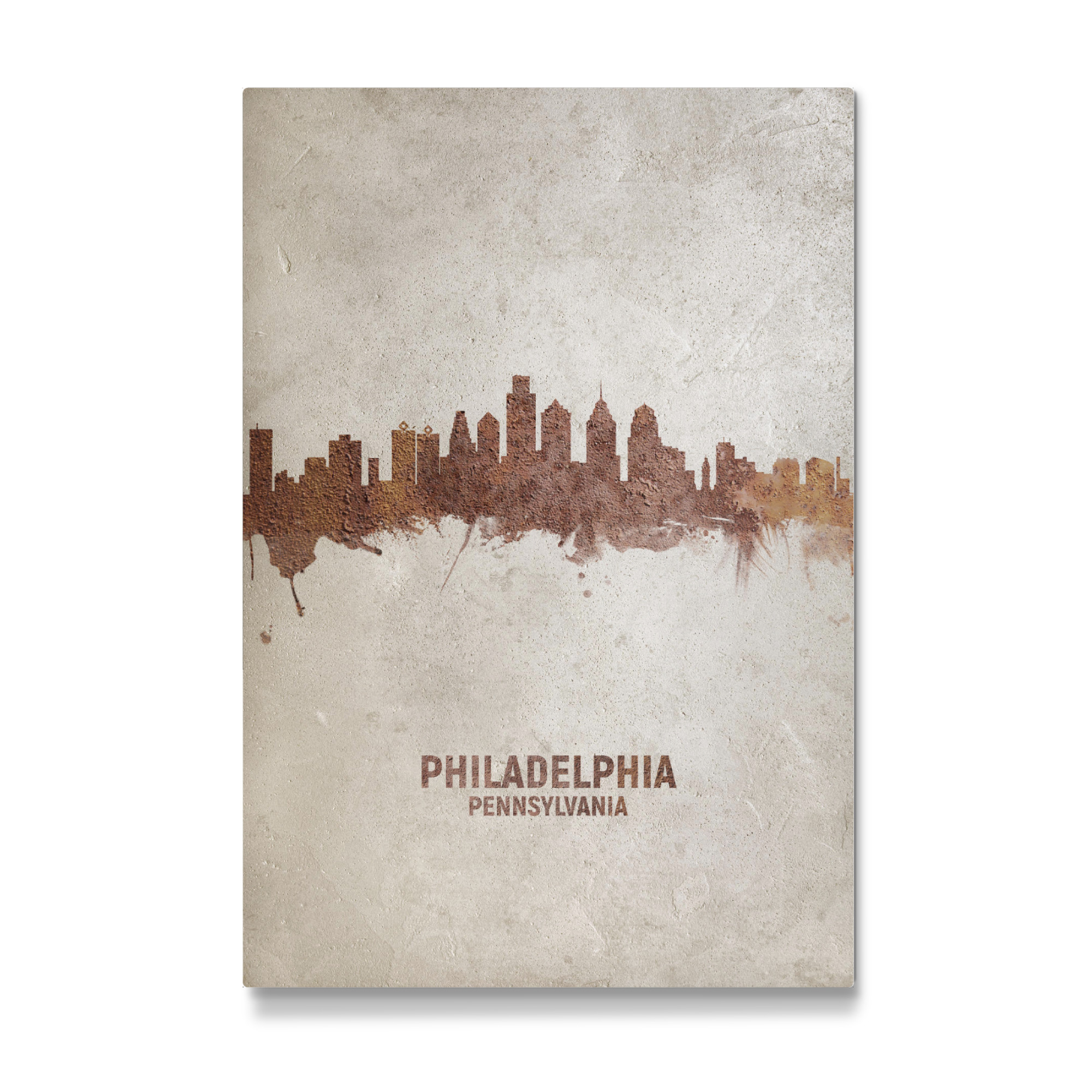 Galerie-Print "Philadelphia Rusty Skyline" 75x50 cm artboxONE