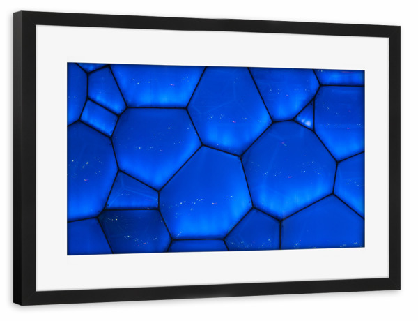 Poster mit Rahmen schwarz "Water Cube" artboxONE - Reise,Abstrakt,Architektur,Reise / Asien,Reise / Länder