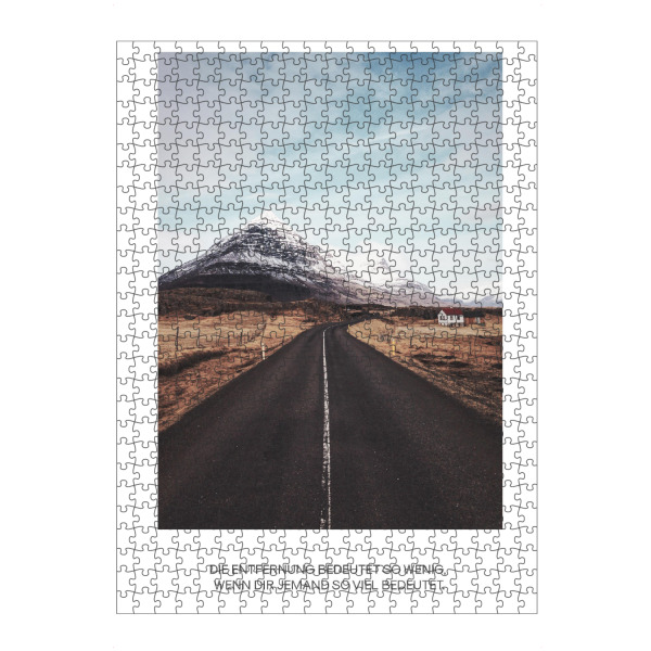 Puzzle Ravensburger "The Road Typography" artboxONE - Typografie - Road,Typography,Love,Family,Photography,Motivation,Inspiration - Bild road
