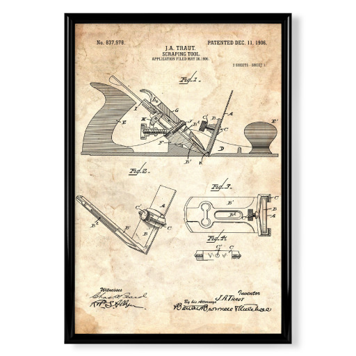 Hobel Patent (Antik)