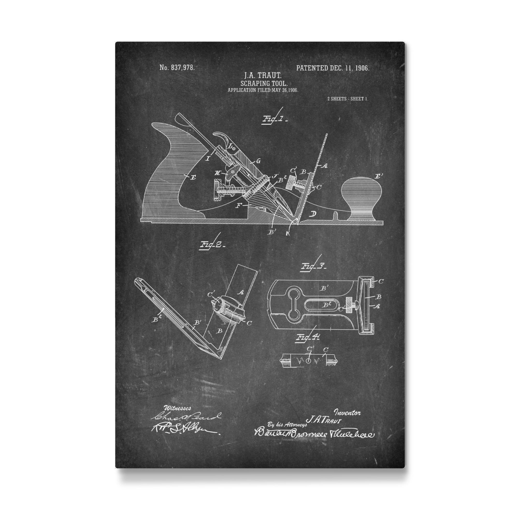 Galerie-Print "Hobel Patent (Tafel)" 30x20 cm artboxONE
