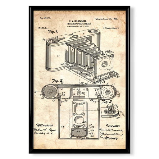 Retro Kamera Patent II (Antik)