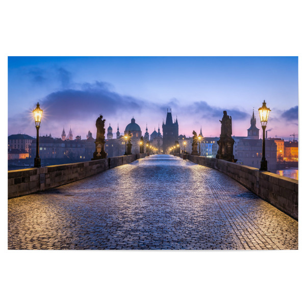 Poster "Karlsbrücke in Prag, Tschechien" artboxONE - Architektur,Städte / Prag