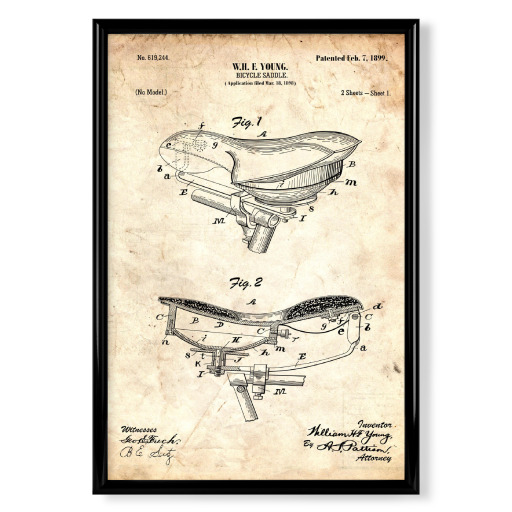 Fahrradsattel (Antik)