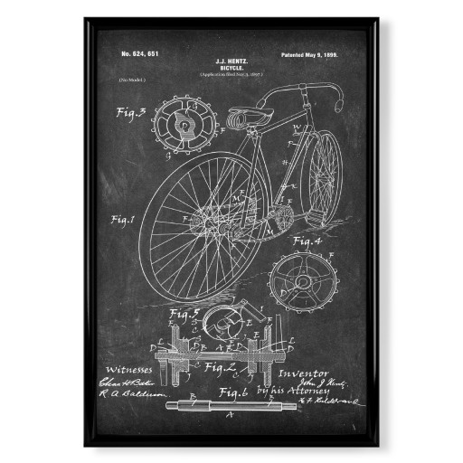 Vintage Fahrrad II (Tafel)