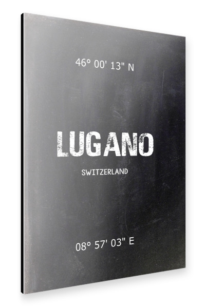 Alu-Dibond "Lugano Wall Art" 30x20 cm artboxONE