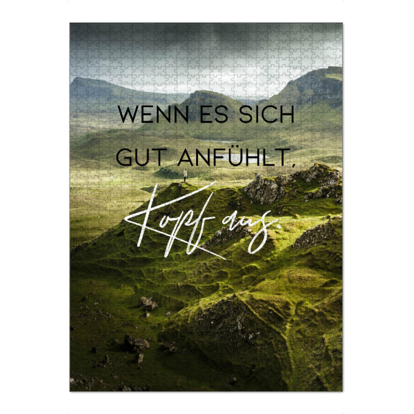 Puzzle Ravensburger "Wenn es sich gut anfühlt" artboxONE - Typografie