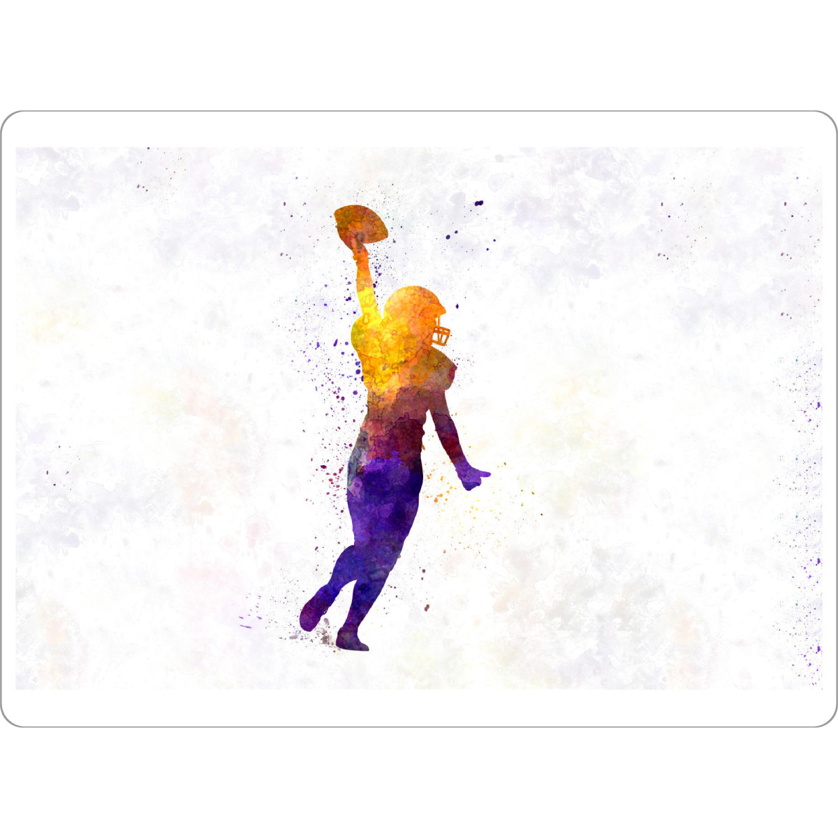 Tischset "American football female" artboxONE - Für Kinder,Abstrakt,Sport,Sport / Fußball,Sport / Motivation,Für Mama,Für Papa