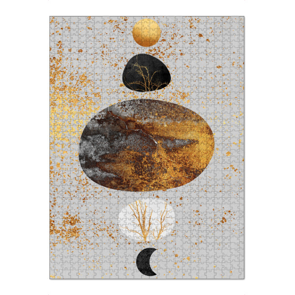 Puzzle Ravensburger "Sun And Moon" artboxONE - Natur,Abstrakt