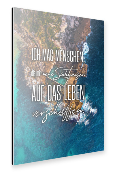 Alu-Dibond "Neue Sichtweise" 30x20 cm artboxONE