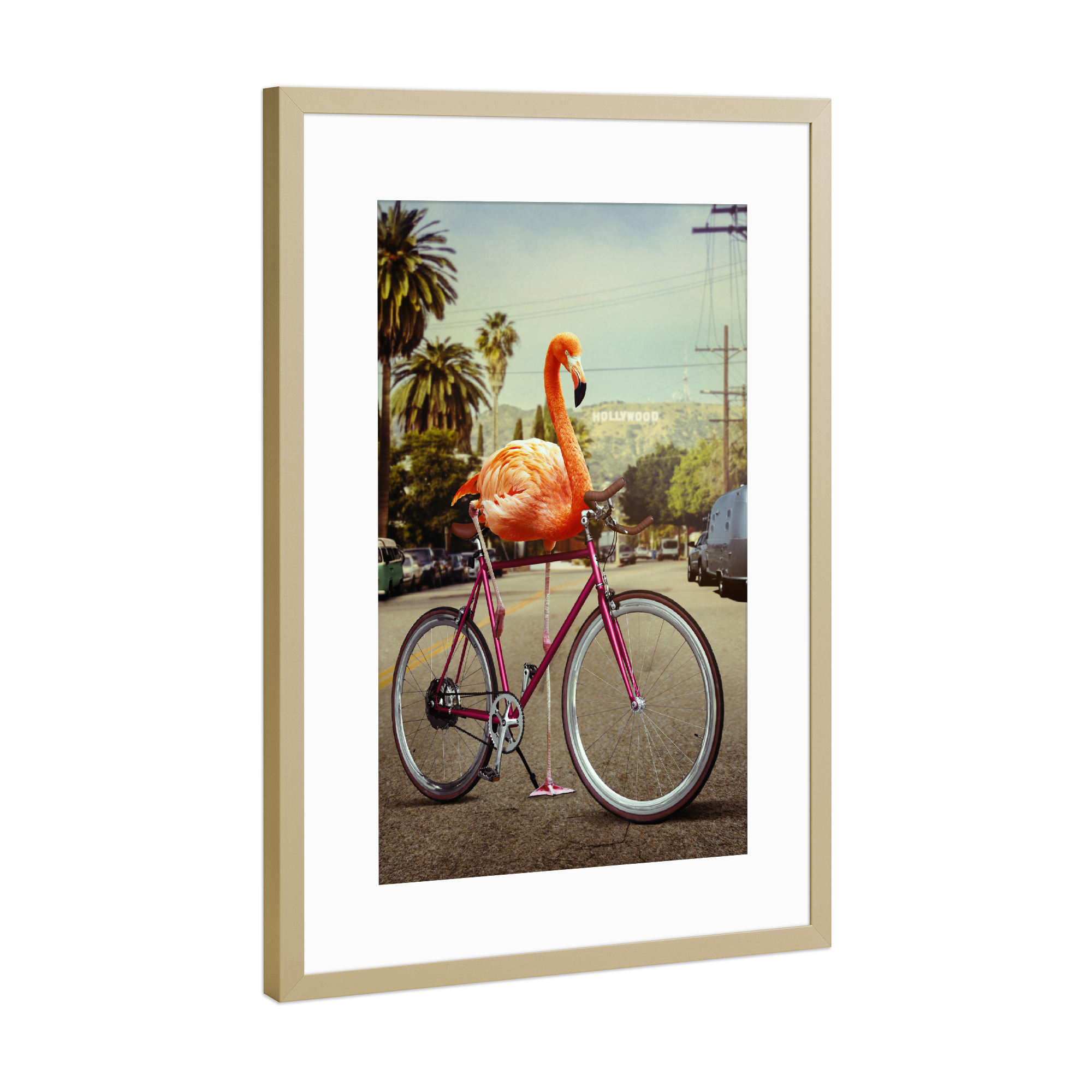Poster mit Rahmen Gold "NOTHING IS IMPOSSIBLE" artboxONE - Film,Für Kinder,Tiere,Abstrakt,Städte / Los Angeles,Fiktion,Lustig