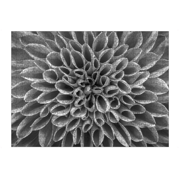 Puzzle Ravensburger "Blüten Muster" artboxONE - Floral,Abstrakt,Schwarzweiß - Blüte,Blume - Bild blüte