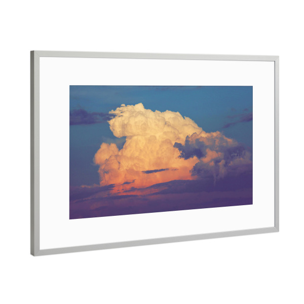 Poster mit Rahmen Silber "Die Donner Wolke" artboxONE - Natur - Donner,Wolke,Himmel