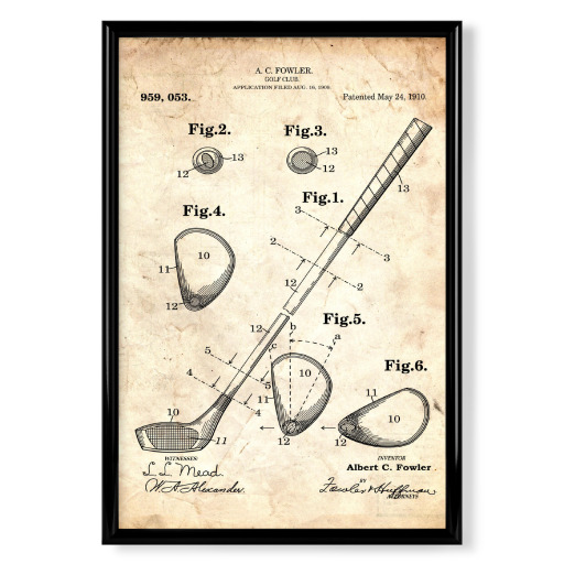 Golfschläger patent (Antik)