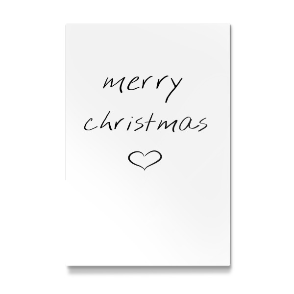 Galerie-Print "Merry christmas Herz" 30x20 cm artboxONE