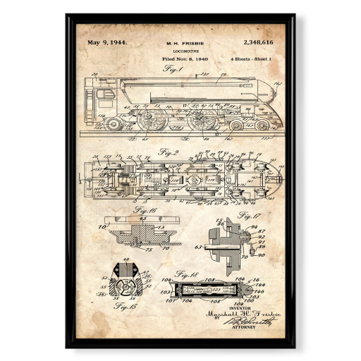 Vintage Lokomotive (Antik)