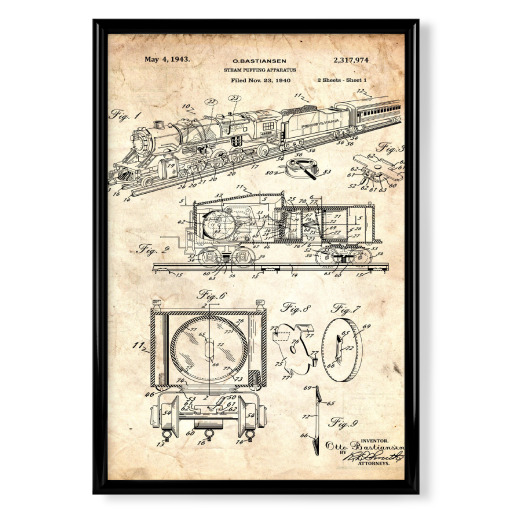 Retro Zug Patent (Antik)