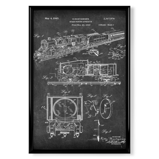 Retro Zug Patent (Tafel)