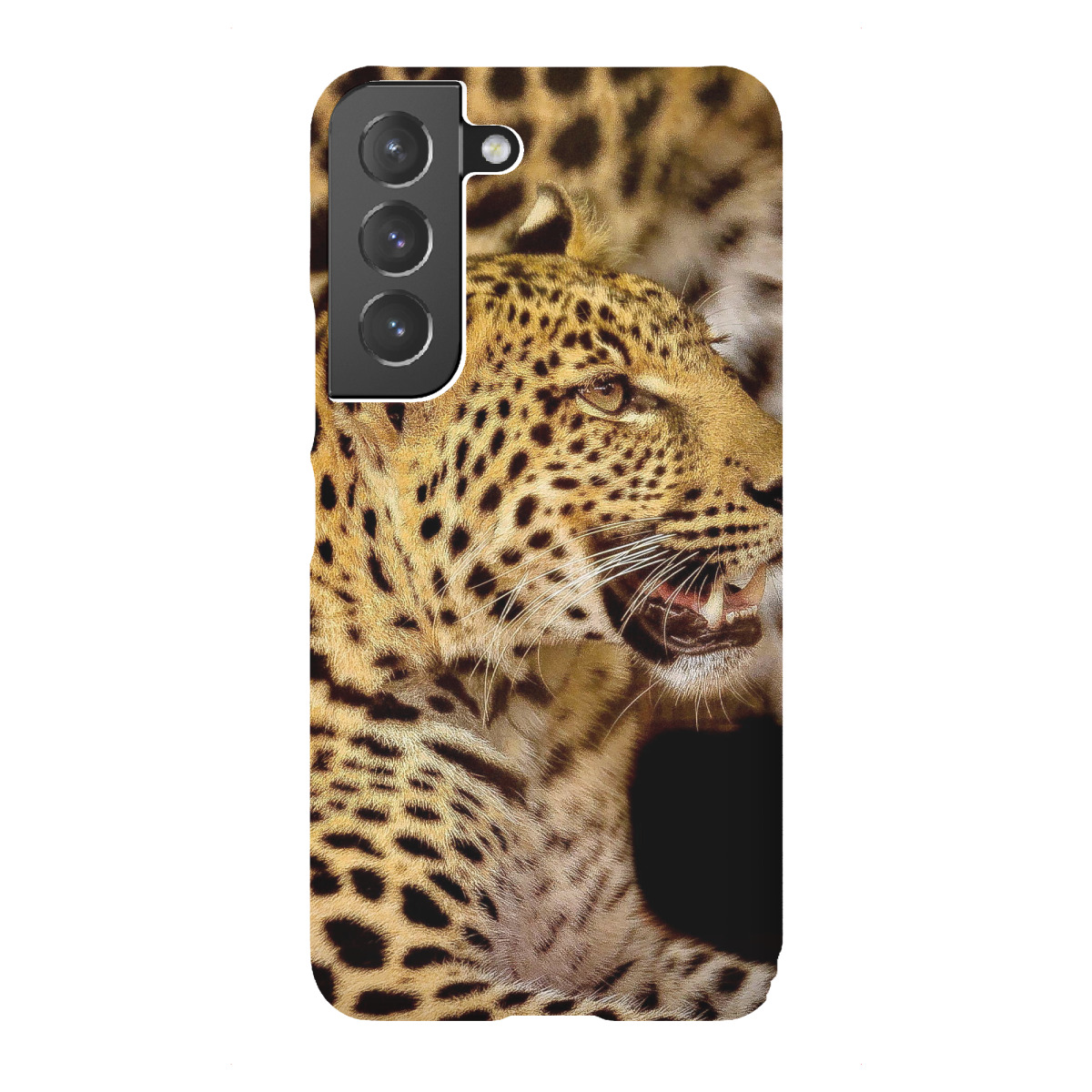 "Leopard Portrait digital-art"für Samsung Galaxy - Premium-Case Handyhülle artboxONE