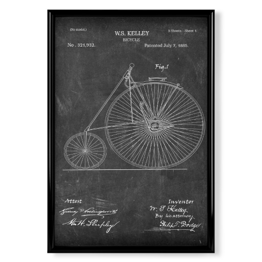 Vintage Fahrrad III (Tafel)