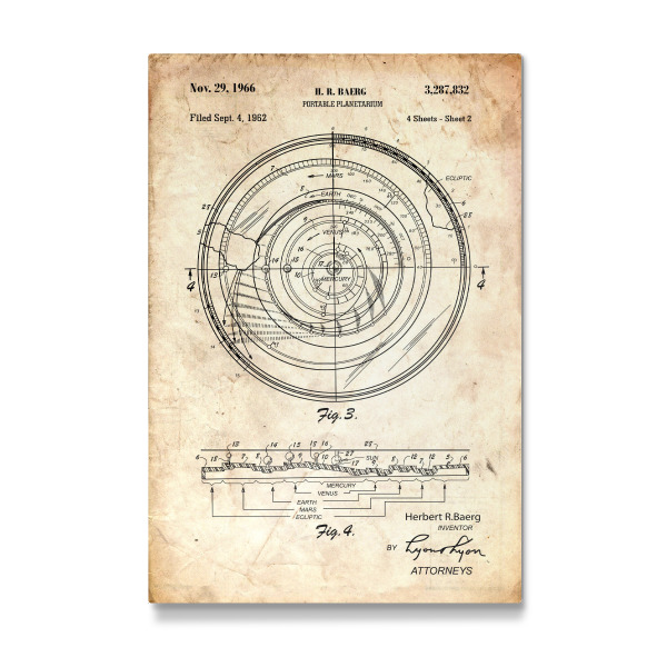 Galerie-Print "Astronomie: Planetarium (Antik)" 30x20 cm artboxONE