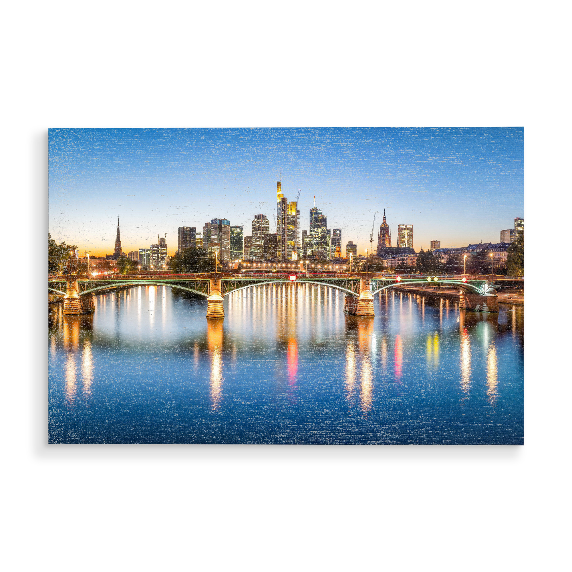 Holzbild "Frankfurt am Main, Deutschland" artboxONE - Architektur,Städte / Frankfurt