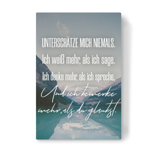 Unterschätze mich niemals