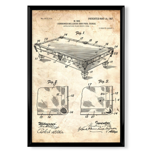 Billardtisch Patent (Antik)