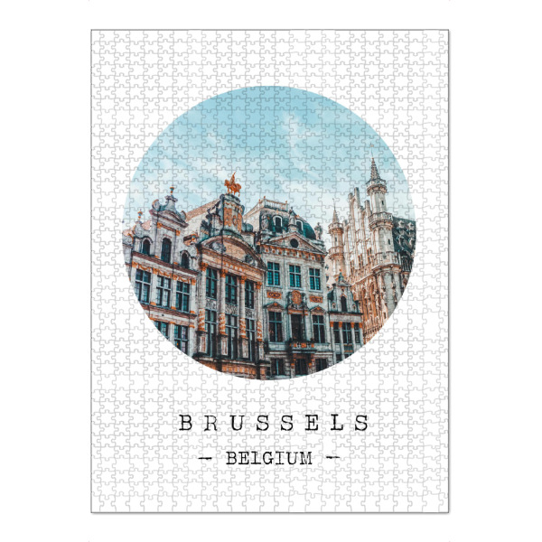 Puzzle Ravensburger "Classy Brussels" artboxONE - Städte - Europe,Travel,Architecture,Church,Belgium - Bild europe