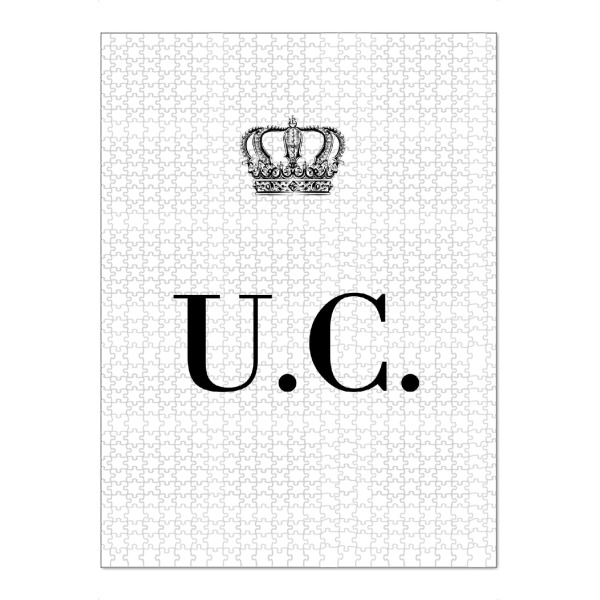 Puzzle Ravensburger "King UC" artboxONE - Schwarzweiß,Buchstaben