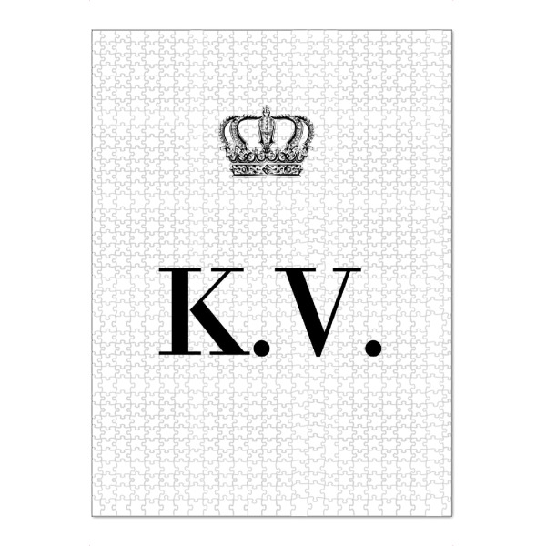 Puzzle Ravensburger "King KV" artboxONE - Schwarzweiß,Buchstaben