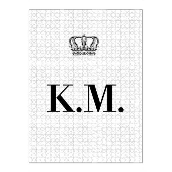 Puzzle Ravensburger "King KM" artboxONE - Schwarzweiß,Buchstaben