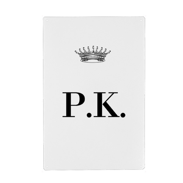 Holzbild "Queen PK" artboxONE - Schwarzweiß,Buchstaben