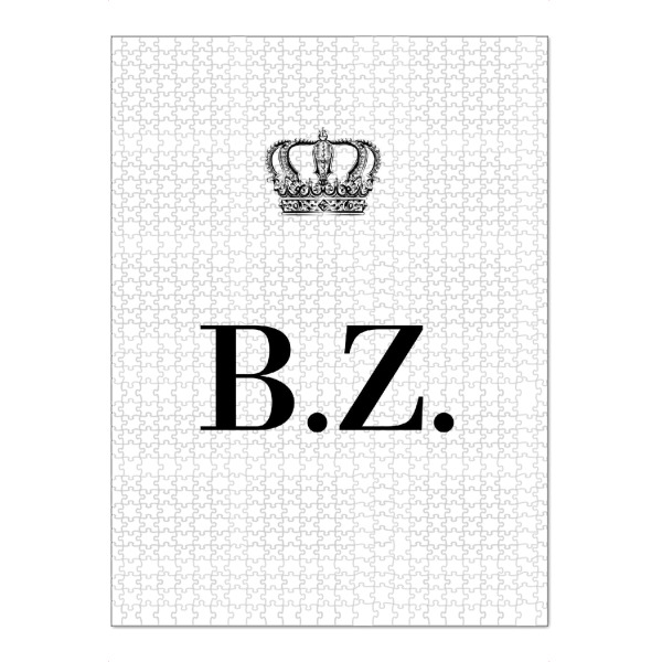 Puzzle Ravensburger "King BZ" artboxONE - Schwarzweiß,Buchstaben