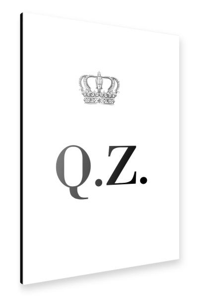 Alu-Dibond "King QZ" 30x20 cm artboxONE